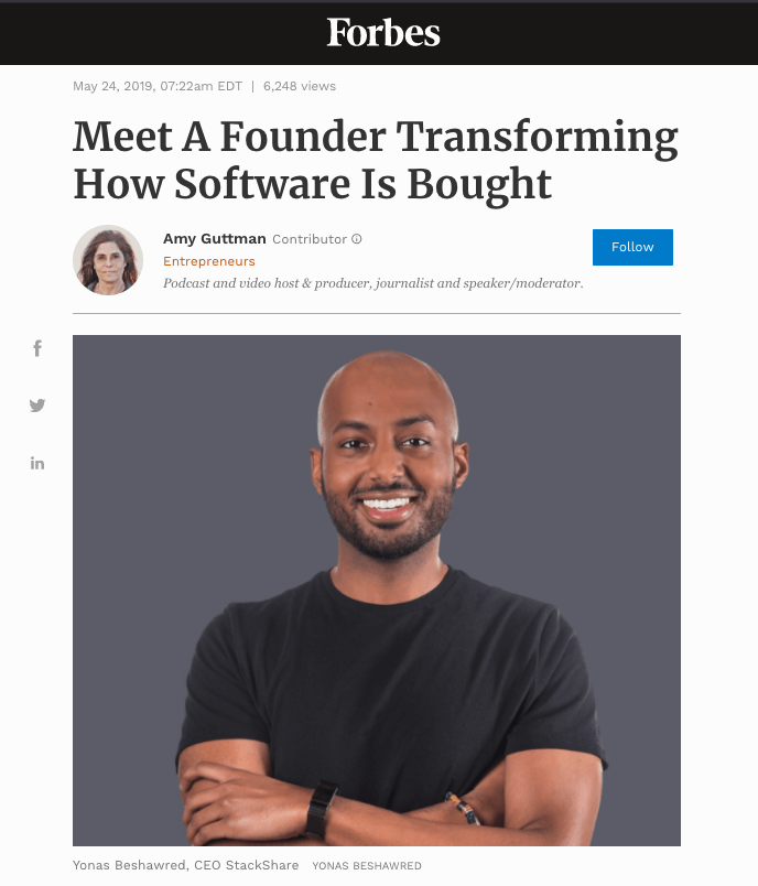 StackShare Forbes feature
